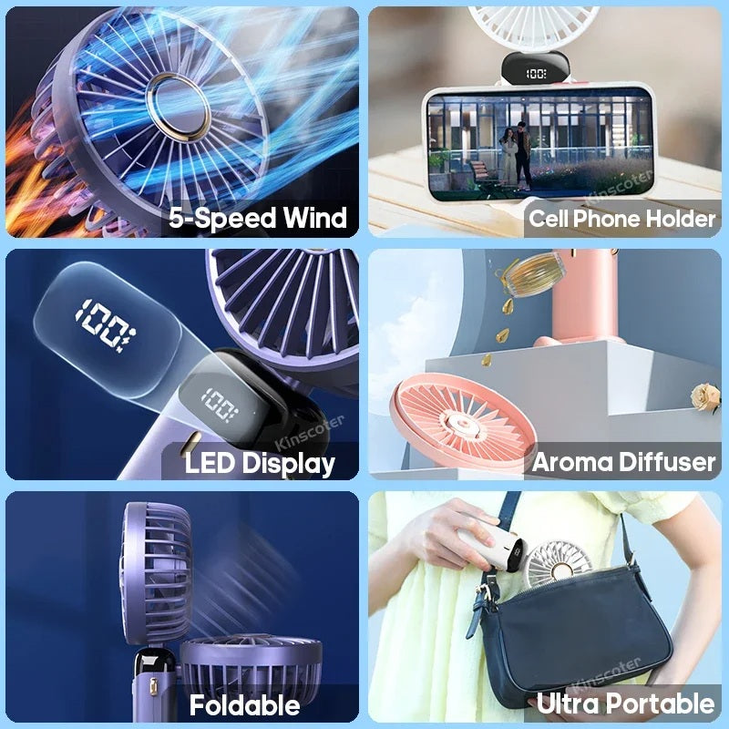 3-in-1 Rechargeable Portable Fan